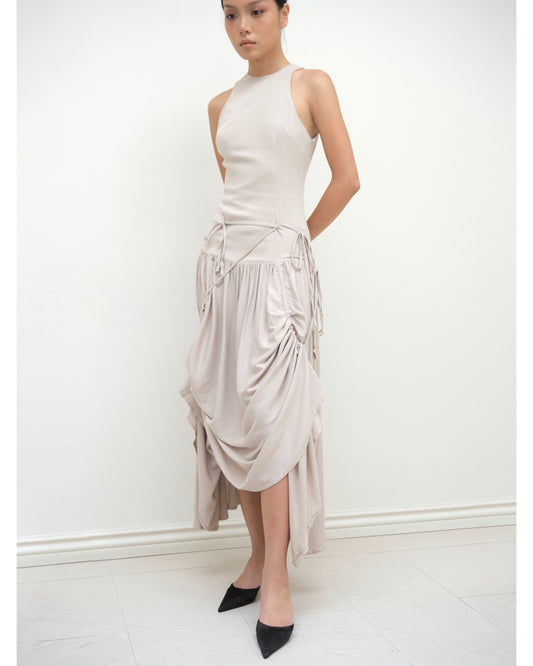 beige-convertible-dress the idiot astoud