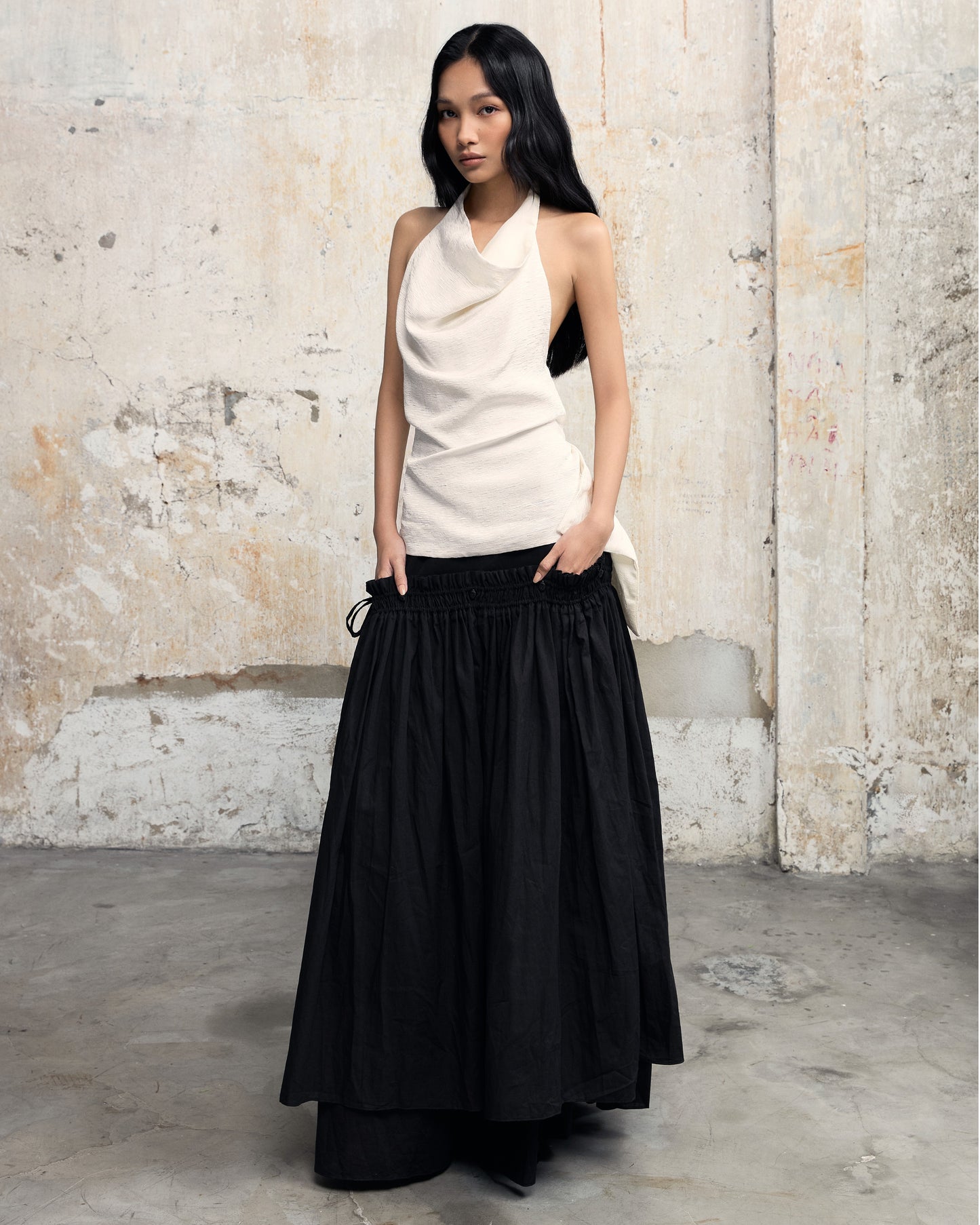 Chân Váy Kép Đen