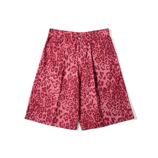 Pink Leopard Shorts
