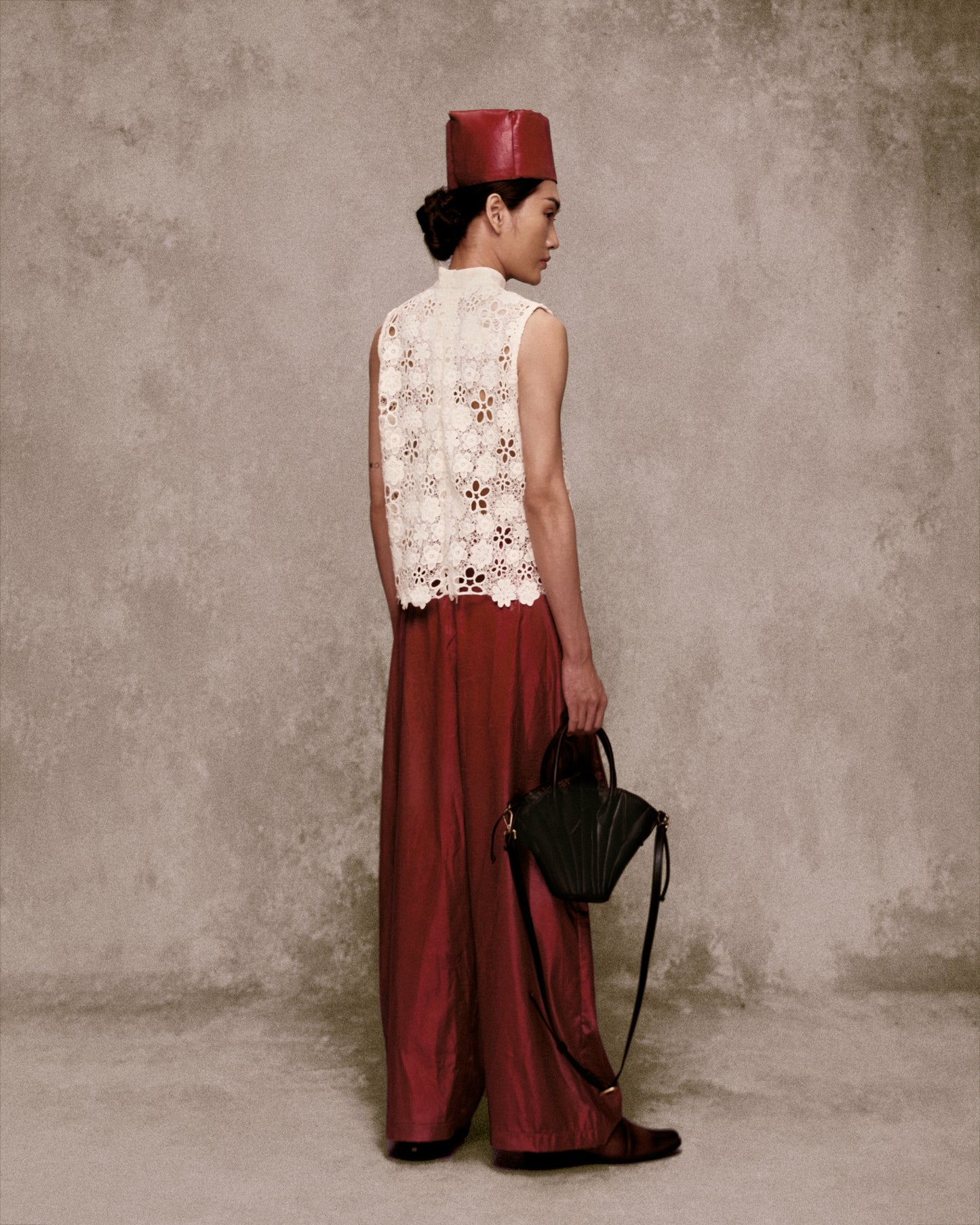 Red Hảo Hớn Leather Pants AN HERITAGE ASTOUD