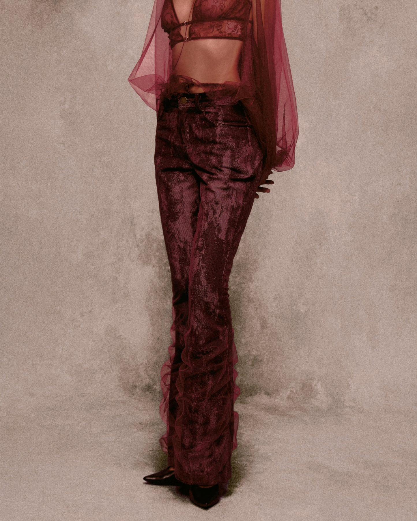 Chợ Lớn Denim Flared Pants AN HERITAGE ASTOUD