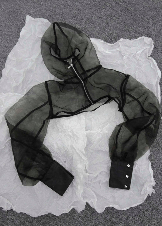 None See Through Croptop Jacket Tatichu Astoud