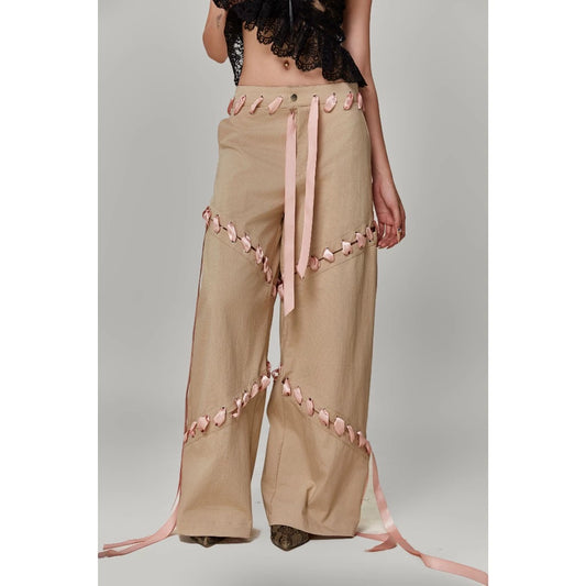 Beige Softcore Pants AKA.MYDINH Astoud